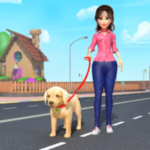 dog simulator puppy pet games android application logo